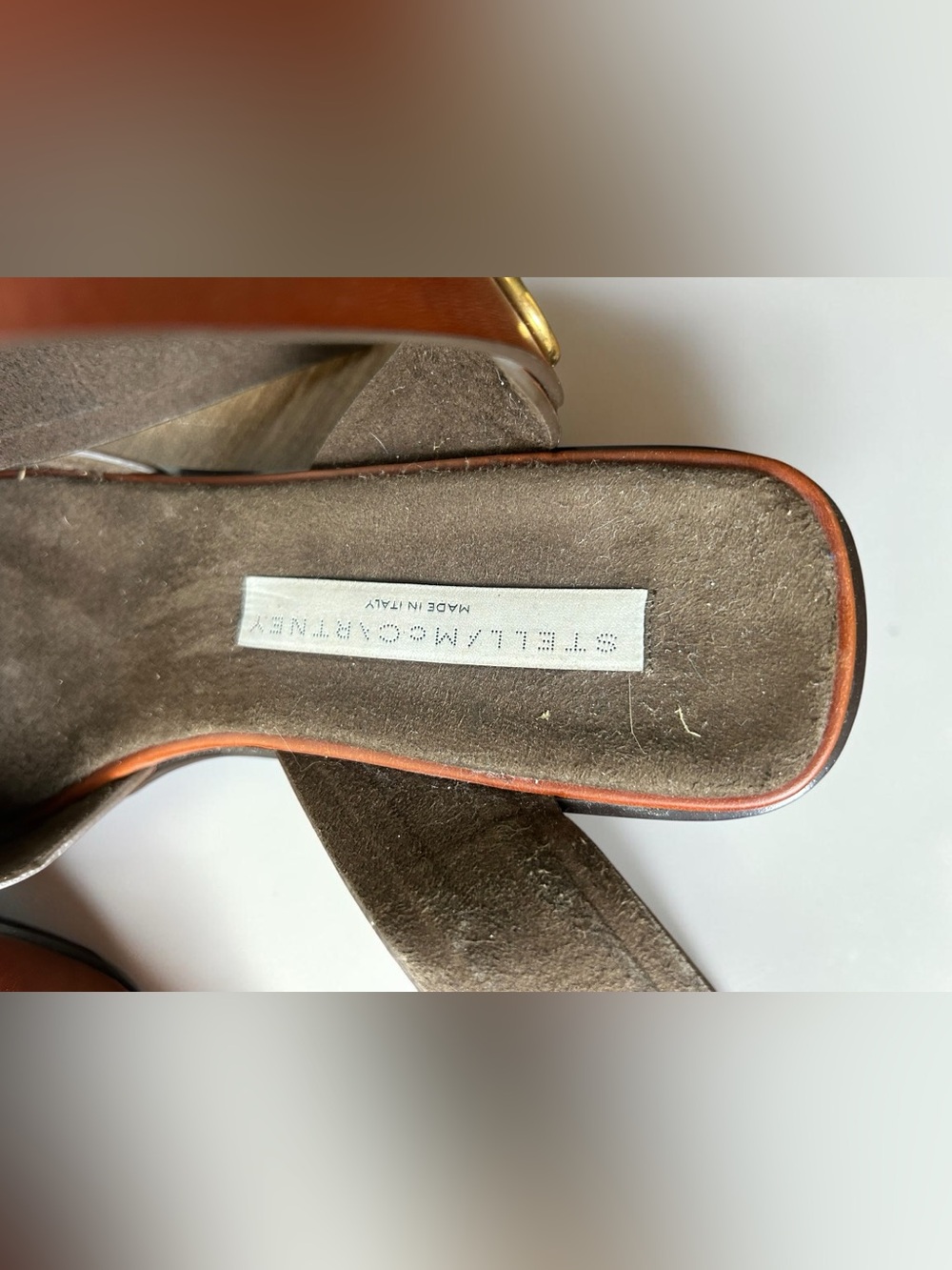 Stella McCartney Brown Strappy Sandals Size 37 Made in Italy - Picture 3 of 8